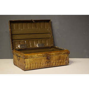 Industrial Style Iron Trunk for Living Room Furniture - Product Image 2