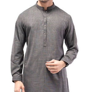 Eid Kurta Salwar Kameez moderno para hombre último diseño Shalwar Kameez con patrón Mehndi ropa india y paquistaní - Product Image 6