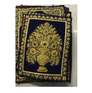 Tapis mural de luxe embelli de bijoux Tapis suspendu intérieur traditionnel moderne et à la demande d'Inde - Product Image 4