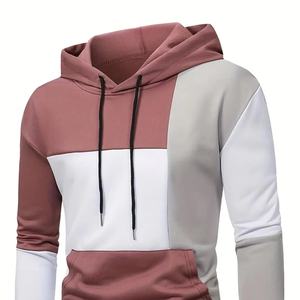 Sweat à capuche pour homme avec poches colorées Streetwear de sport et d'extérieur Vêtements décontractés de printemps et d'automne Vêtements à capuche Sweat-shirt - Product Image 2