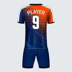 Venta al por mayor de diseño personalizado y logotipo de alta calidad de secado rápido 100% poliéster uniforme de fútbol conjunto completo 2025 OEM ropa de fútbol para hombres - Product Image 2