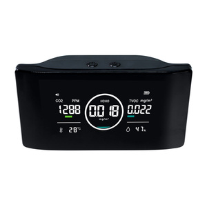 Monitor de calidad del aire CO2 5 en 1 formaldehído TVOC humedad temperatura analizador NDIR Sensor hogar Oficina escuela (OEM) - Product Image 1