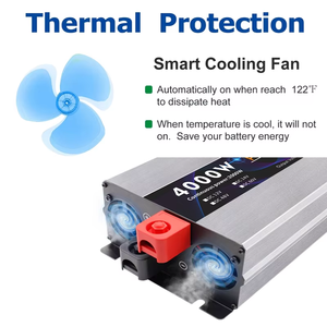 Convertisseur d'énergie solaire HOULI 4000W à onde sinusoïdale pure 12V vers 220V hors réseau hybride DC AC pour usage domestique - Product Image 4