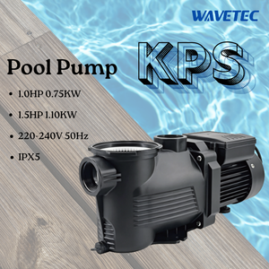 Bomba de Piscina WAVETEC KPS 220V 1.0HP 1.5HP Autocebante Monofásica para Filtración de Agua en Piscinas Elevadas y Enterradas de Uso Doméstico - Product Image 1