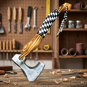 OEM Industrial Grade High Carbon Steel Tomahawks <b>Axe</b> Head Handmade <b>Wood</b> Handle Cutting Applications - Product Image 1