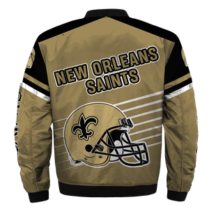 Chaqueta Bomber en tela de pana marrón claro abrigo grueso de invierno botón bordado decoración servicio OEM disponible Unisex calentado - Product Image 2