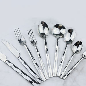 Juego de cubiertos de acero inoxidable con mango plateado para boda, juego de cubiertos Vintage elegante con cuchara y tenedor, cubiertos a la venta, recién llegados - Product Image 2