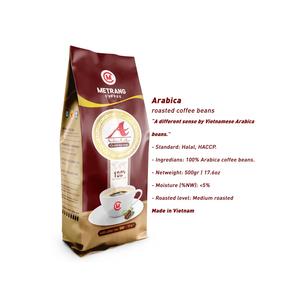 Grains de café entiers caféinés torréfiés moyens Café Arabica Grains de café torréfiés du Vietnam Emballage de sac - Product Image 2