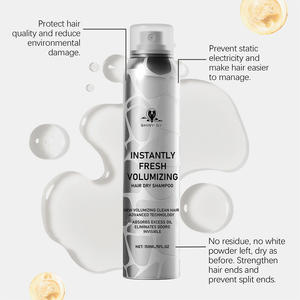 Etiqueta privada Vegano Todos los tipos de cabello Control de aceite Spray esponjoso orgánico Cabello aceitoso Voluminizador Champú seco Spray - Product Image 4