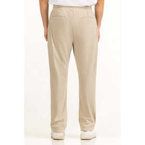 Pantalon décontracté à taille élastique coupe droite MN-TRC-SS26-001-C, personnalisable avec logo, fermeture éclair, léger, coloré, pour taille XL - Product Image 5