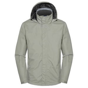 Nouveau 2026 personnalisé hommes automne à capuche matelassé veste imperméable coupe-vent respirant enduit toile tissé tissu sport avant - Product Image 4