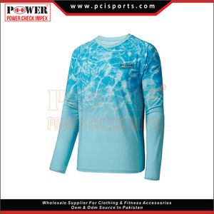 100% poliéster sublimado hombres Impresión digital pesca con camisa de manga larga - Product Image 5