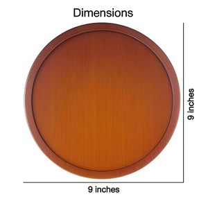 Plateau de service en bois à double couche à marque privée pour afficher des desserts et des fruits avec un attrait moderne et élégant - Product Image 2