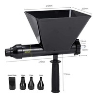 Pistolet de remplissage de ciment électrique portable en acier de qualité industrielle, petit, automatique, pour mortier et coulis de béton