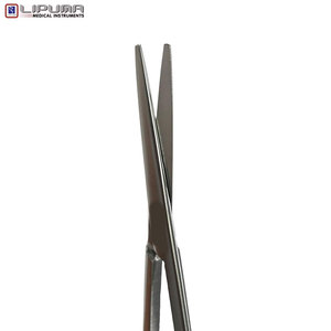 Ciseaux Metzenbaum à lame arrondie en acier inoxydable de qualité supérieure, finition dorée, instrument chirurgical droit, certifié MOL CE - Product Image 6