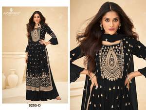 ผลิตภัณฑ์ยอดนิยมของชุดสตรีพื้นเมืองปี2022ชุดผ้าไหมเทียม Plazzo สำหรับสาวน่ารักๆจากตลาดอินเดีย - Product Image 3