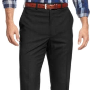 Pantaloni Eleganti da Uomo Michael Kors, Modello Flat Front, Neri, Taglia 38X32 - Product Image 3