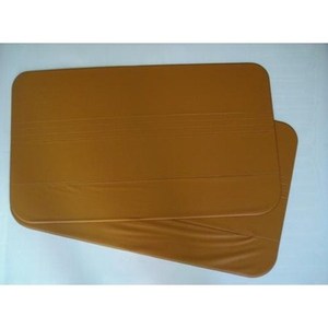 Kit Pannelli Porta Anteriori Fiat 500 F COPIA OCRA, Cornice e Pannello Crema per Cruscotto Auto - Product Image 1