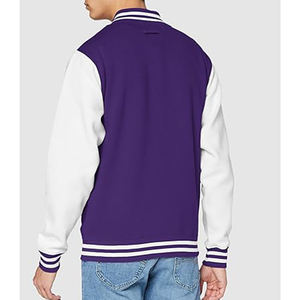 Veste de baseball personnalisée en gros 100% laine vintage Letterman style logo brodé poche avant boutons pression hommes pour homme - Product Image 6