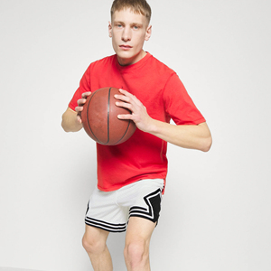 Pantalones cortos elásticos informales de malla estilo gimnasio para hombre con logotipo personalizado patrón de tela de algodón decoración para correr y baloncesto - Product Image 5