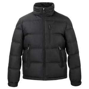 Men's Premium Quality Solid <b>Zip</b> <b>up</b> Oversize Puffer <b>Jacket</b> Winter Warm Custom Quilted Waterproof High Quality - Product Image 1