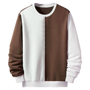 Venta al por mayor 100% algodón Unisex cuello redondo mejor calidad patrón sólido liso polar 180ct Zip sólido hombres sudaderas con capucha y sudaderas - Product Image 2