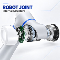 Bras de robot collaboratif compatible avec une pince à 6 axes, entraînement par engrenages 220 V, pour la production industrielle et l'assemblage intelligent en ligne de production