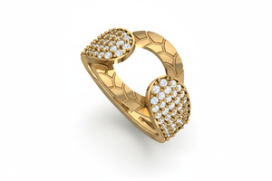 Elegante anillo de oro con diamantes en forma de lágrima para mujer, regalo de aniversario, fiesta de boda, celebraciones románticas - Product Image 3