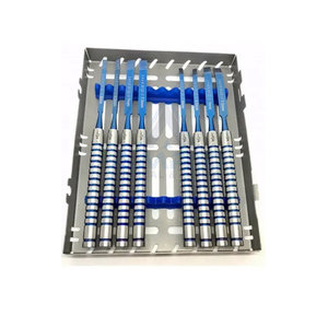 ชุดผ่าตัดรากฟันเทียมแบบแมนนวล8ชิ้นชุดผ่าตัดกระดูกสแตนเลสเครื่องมือขยายกระดูก - Product Image 4