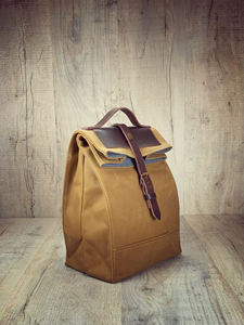 Sac à déjeuner isotherme réutilisable en toile de cuir écologique, portable, pour le bureau, les voyages, l'extérieur, LCLB-0071 - Product Image 2