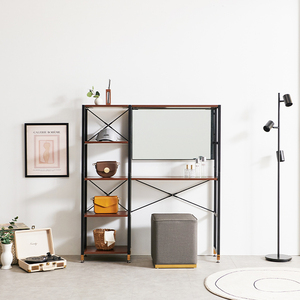 Tủ Quần Áo Để Treo Quần Áo Và Tủ Quần Áo Treo Di Động Và Tủ Quần Áo Bằng Vải Có Ngăn Kéo Gương Bàn Trang Điểm Kiểu Bắc Âu - Product Image 4