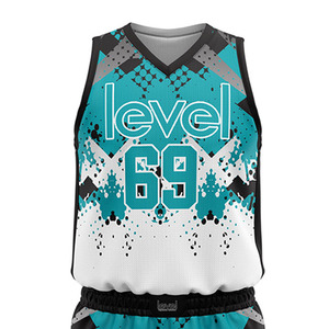 Uniforme de Baloncesto Personalizado Hecho en Pakistán, Transpirable, Talla Grande, Secado Rápido, 100% Poliéster, Conjunto Deportivo sin Mangas, Logotipo Personalizado - Product Image 3
