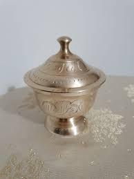Design élégant dates bol pour la maison hôtel restaurant fruits secs chocolat bol vaisselle nickel fini élégant en laiton dates bol - Product Image 3