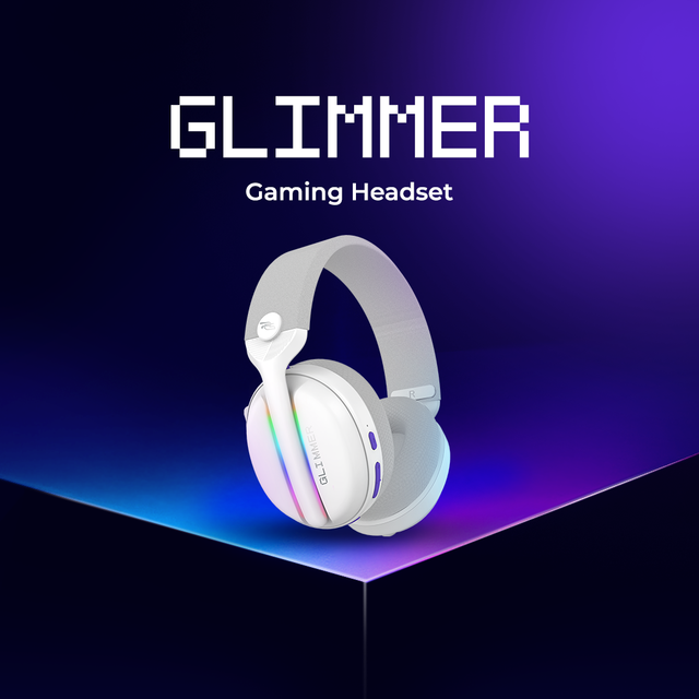 Wireless Headset Proove Gaming Glimmer for PC, PS4, PS5, Phone Android/IOS. Video Game Headset Metal Bass Gaming Headphone