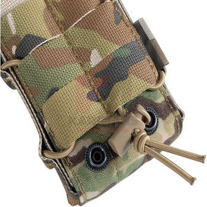 Logotipo personalizado táctico MOLLE Open-Top Mag bolsa para Paintball deportes Material de nailon duradero banda de retención elástica directo de fábrica - Product Image 6
