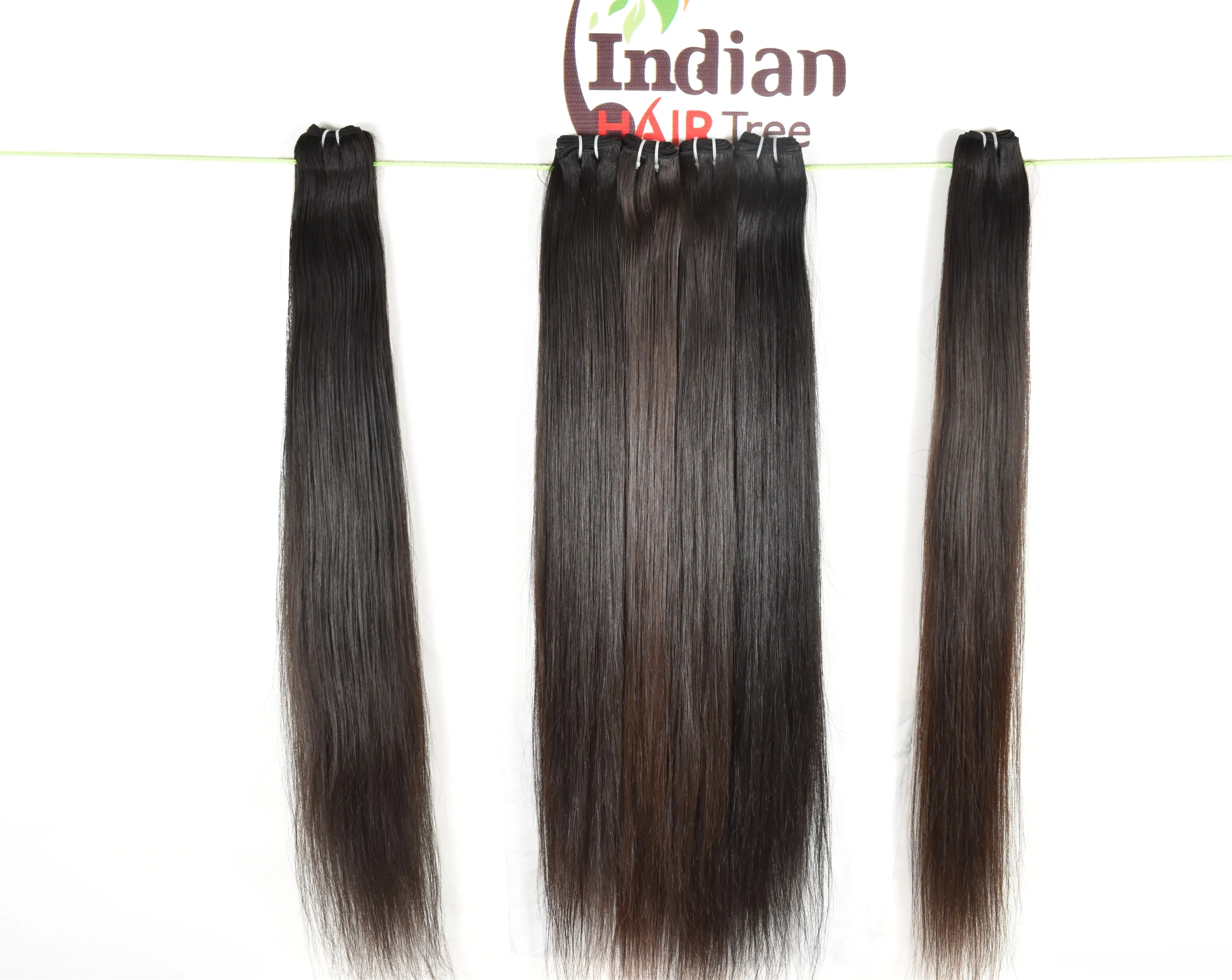 وصلات شعر ريمي فيرجن طبيعي 100% ماليزي صناعية مموج وشعر طبيعي هندي طويل ناعم ومفرود