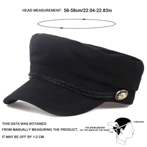 Casquette d'uniforme officielle réglable avec visière personnalisée et tissu tissé pour les institutions - Product Image 3