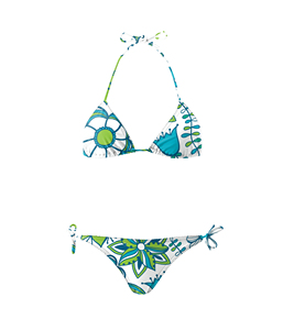 Maillot de bain bikini sexy pour femme avec contrôle du ventre et design taille haute, en Spandex/Nylon, séchage rapide et respirant - Product Image 2