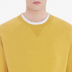 OEM Impreso fuera del hombro de manga larga de algodón Sudadera para hombre Logotipo personalizado Impreso Sudadera con capucha de gran tamaño Cuello redondo Sudadera - Product Image 6