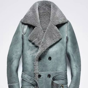 Vêtements pour hommes les plus vendus manteau long en cuir de mouton Design unique manteau long en cuir de mouton léger et respirant pour hommes - Product Image 3