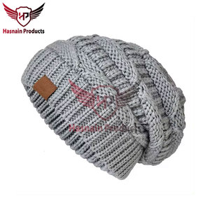 หมวกถักแบบพรีเมี่ยมสำหรับทุกเพศสำหรับฤดูหนาวหมวกบีนนี่ผ้าฝ้ายคุณภาพสูงพร้อมโลโก้ดีไซน์เนอร์สไตล์อบอุ่นสำหรับใช้ในชายหาดลายพราง - Product Image 6