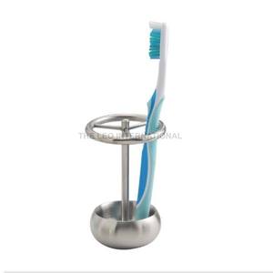 Organisateur de salle de bain en métal aluminium poli brillant support de brosse à dents écologique stockage pour famille enfants accessoires de brossage - Product Image 2