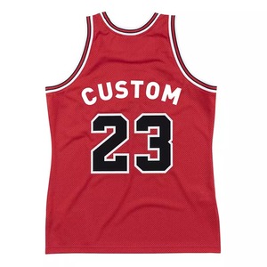 Camiseta de Baloncesto Roja Personalizada con Número y Nombre, Ropa Deportiva sin Mangas de Malla Atlética, Uniforme de Equipo de Gimnasio, Ajuste Cómodo - Product Image 2