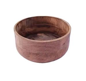 New Best Design Wood Salad Bowl Classic Handmade Bowl for Fruit Storage Home <b>Dinnerware</b> by cerescent crafts - Product Image 3