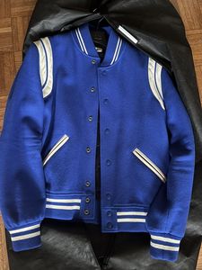 Blouson en cuir pour hommes, universitaire classique, logo personnalisé en peau de mouton, logo de baseball à bas prix pour le poste de l'équipe - Product Image 4