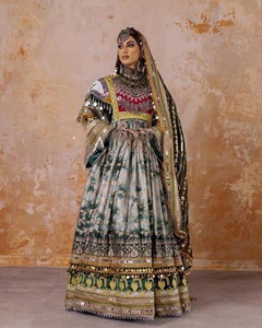 Vestido Tradicional Afgano Pashtún Vintage, Largo Hasta el Suelo, de Manga Larga, Hecho a Mano, Ropa Étnica Cultural para Bodas, para Mujer, Tribal - Product Image 3