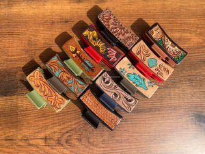 New Arrival Hot Selling Western Stylish Handmade Tooled Engraved Leather <b>Hair</b> <b>Claw</b> Clips Leather <b>Claw</b> <b>Hair</b> Accessories for Women - Product Image 4