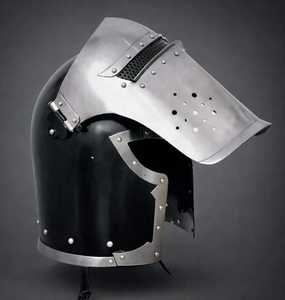 Casco con Visera Barbuta, Diseño Moderno, Decoración Ecológica de Aluminio para Mesa, Cumpleaños, Hogar - Product Image 4