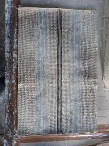 Tapis de salle de bain en coton de qualité supérieure, antidérapant, résistant aux taches, réversible, compatible animaux domestiques, lavable en machine, 1200 GSM - Product Image 6