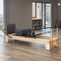 Lit de Pilates en chêne pour la remise en forme et le yoga, équipement commercial et domestique